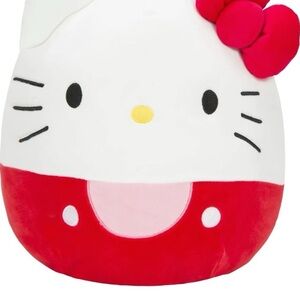 ❤️❤️Hello kitty Squishmallow red overalls original NWT 8-inch❤️❤️